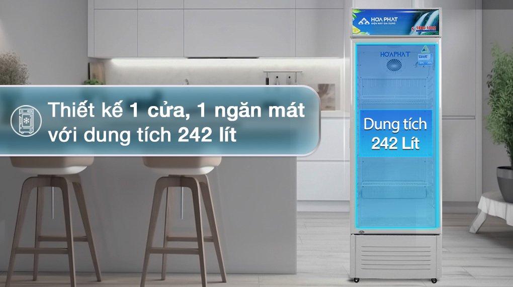 tủ mát hoà phát 242 lít hsr s6242