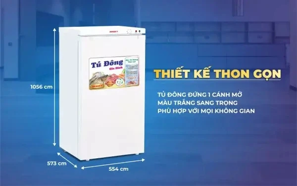 tủ đông đứng sanaky 118 lít vh-160vd