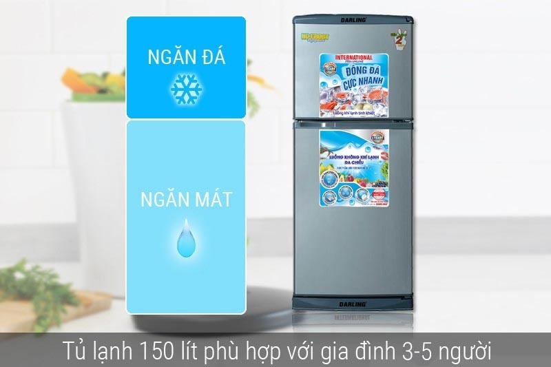 tủ lạnh darling 140 lít nad-1480c