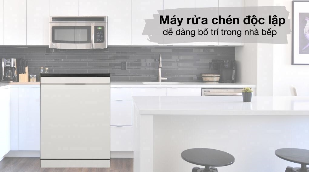 máy rửa chén độc lập lg ldt14bga3