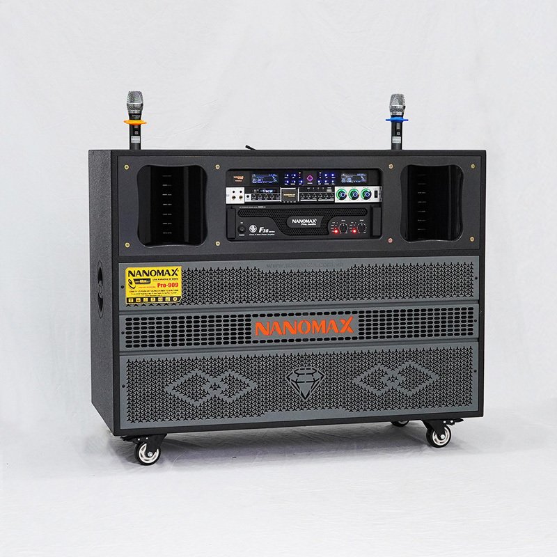 loa kéo điện nanomax pro-929 bass đôi 40cm 3600w