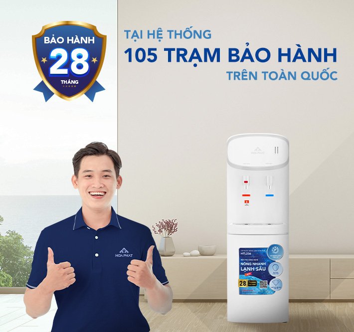 cây nước nóng lạnh úp bình hòa phát htl236