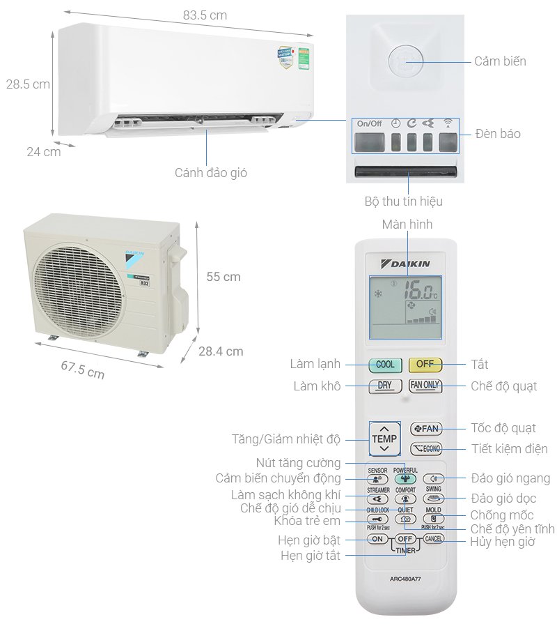 máy lạnh daikin inverter 1.5 hp ftky35wmvmv