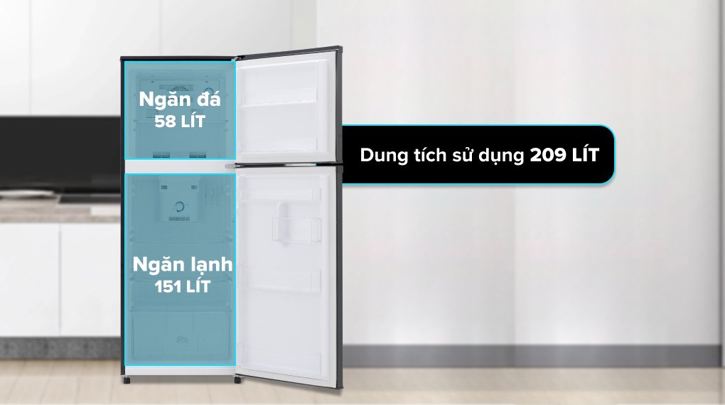 tủ lạnh funiki 209 lít hr t6209tdg