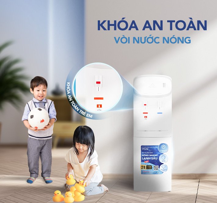 cây nước nóng lạnh úp bình hòa phát htl236