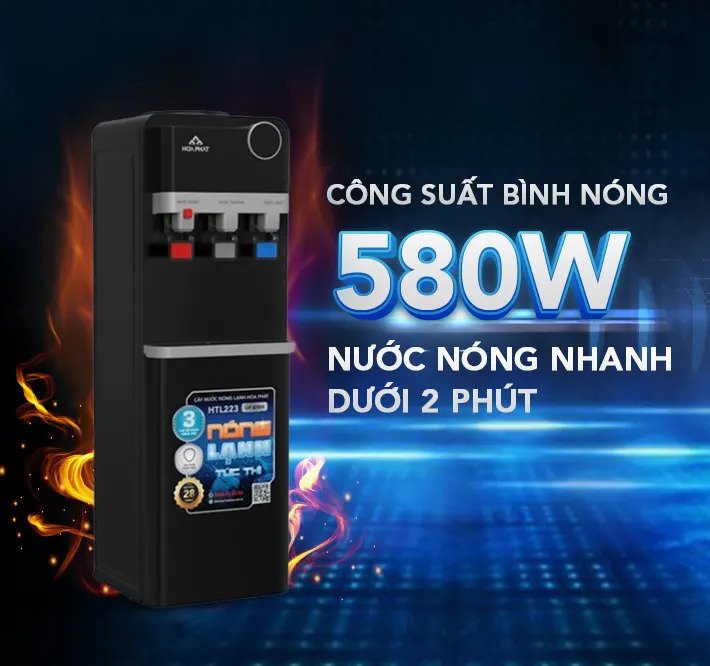 cây nước nóng lạnh úp bình hòa phát htl223