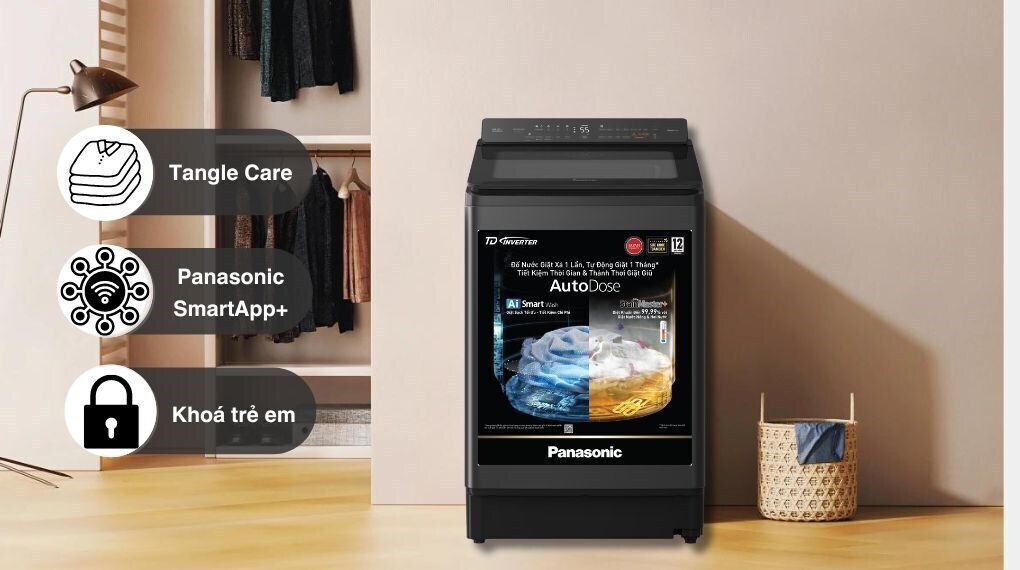 máy giặt panasonic inverter 18 kg na-fd180w3bv