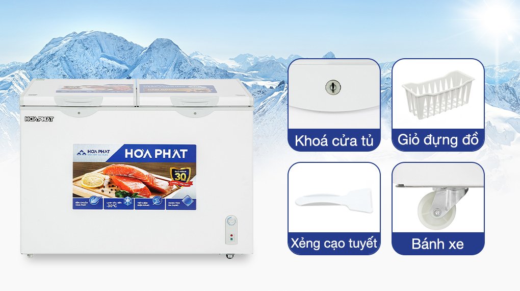 tủ đông hòa phát 245 lít hpf bd6245