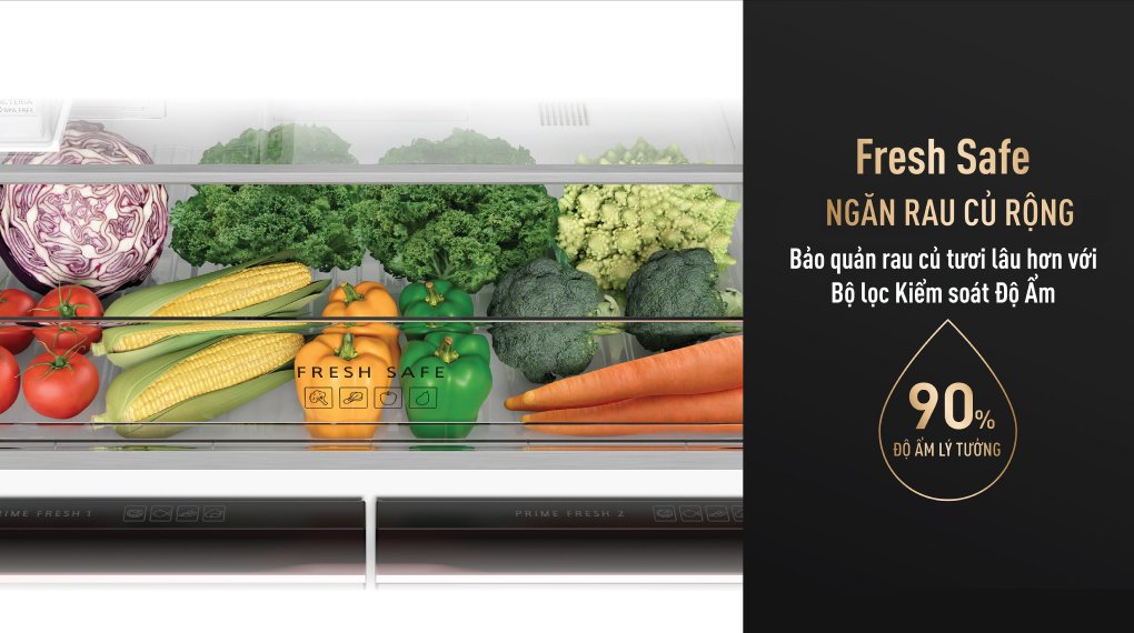 tủ lạnh panasonic inverter 621 lít prime+ edition multi door nr-xy680ymmv