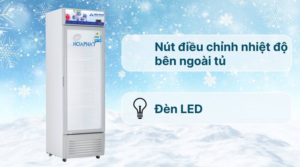 tủ mát hoà phát 280 lít hsr d6280