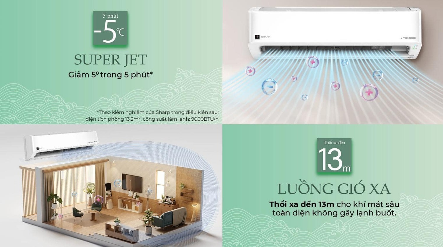 máy lạnh sharp inverter 1.5 hp ah-xp13cswa