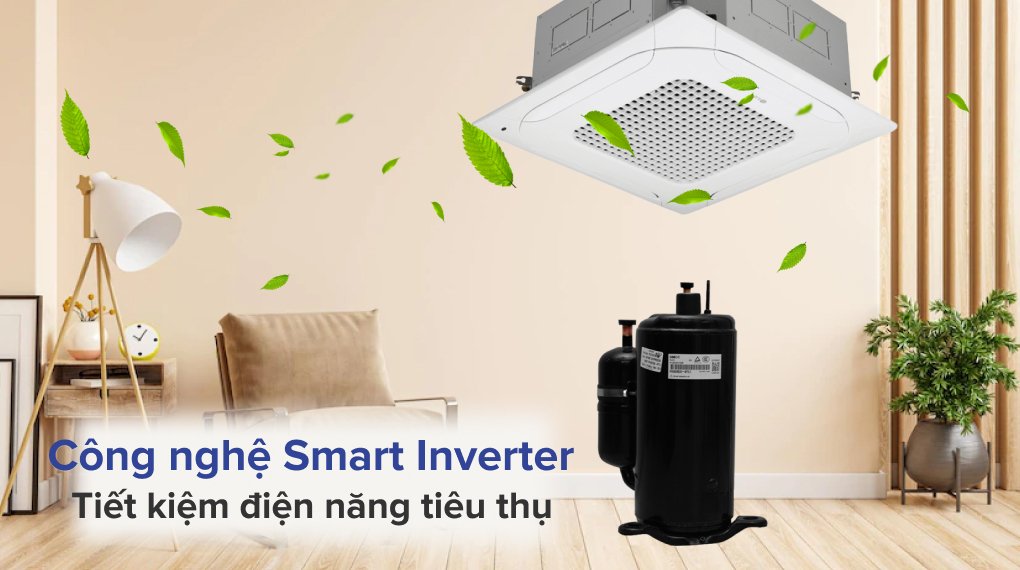 máy lạnh âm trần lg inverter 4 hướng ztnq48gmla0/zuad1