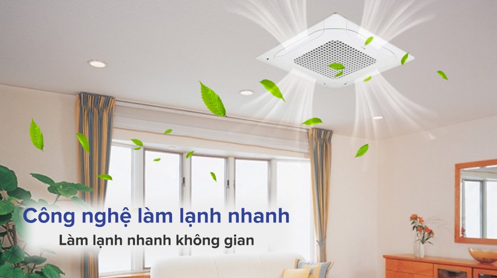 máy lạnh âm trần lg inverter 4 hướng ztnq48gmla0/zuad1