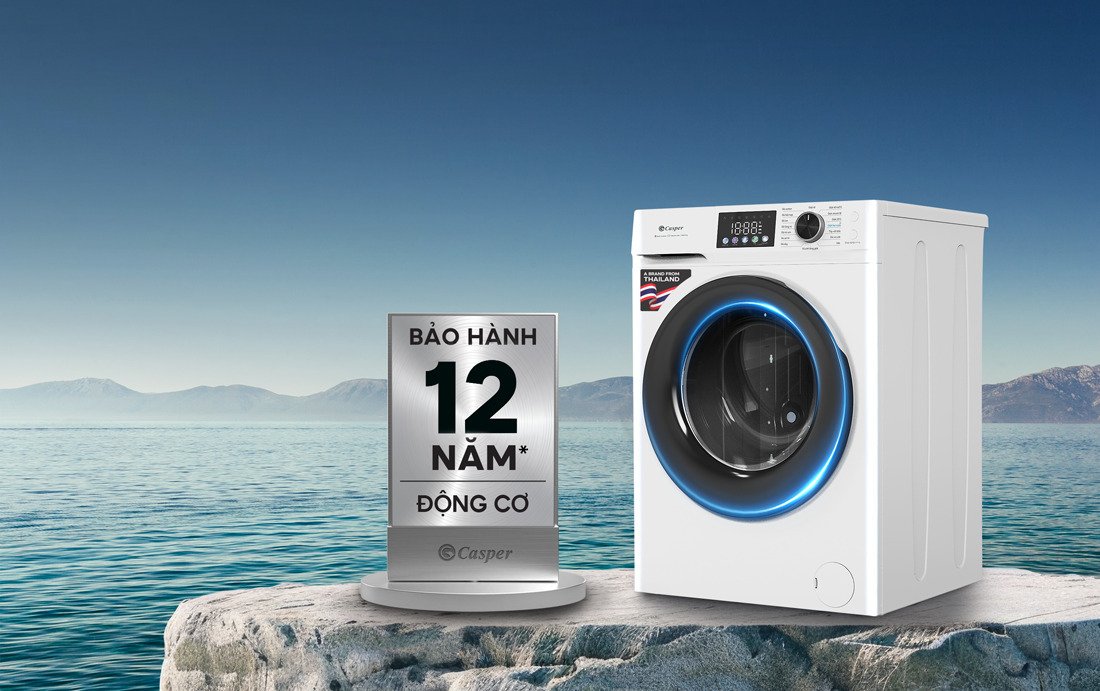 máy giặt casper prowash inverter 8 kg wf-d8vwr1