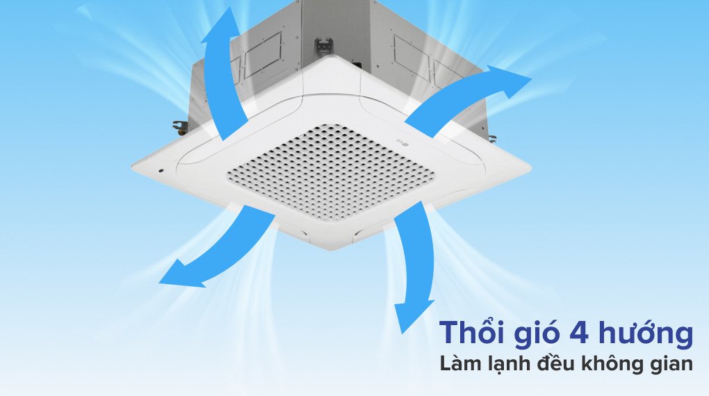 máy lạnh âm trần lg inverter 4 hướng ztnq48gmla0/zuad1