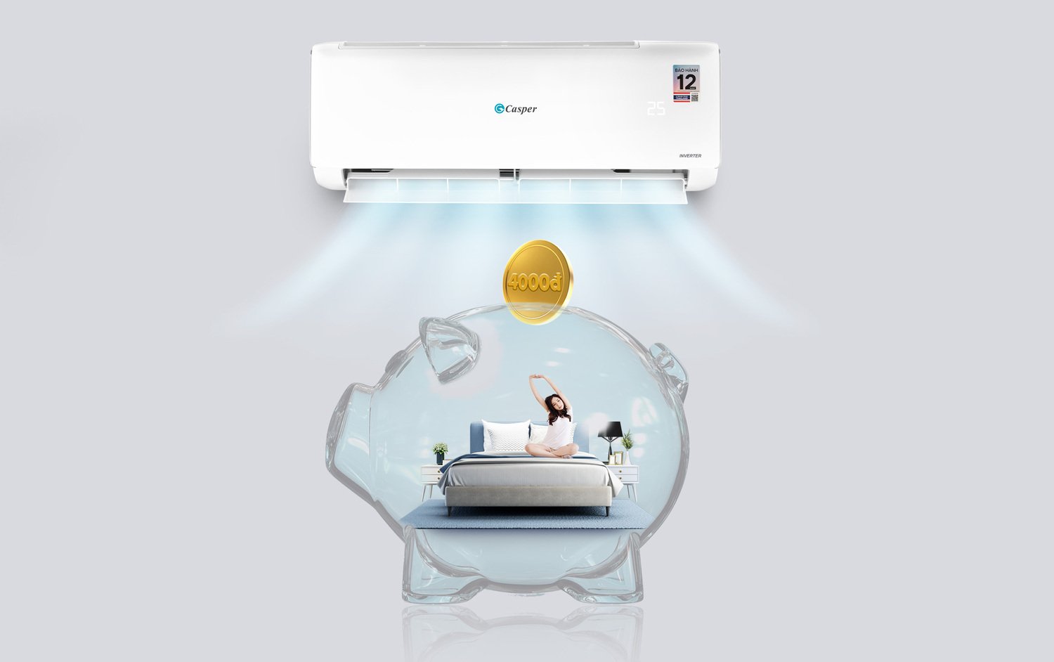 máy lạnh casper inverter 2 hp jc-18iu36