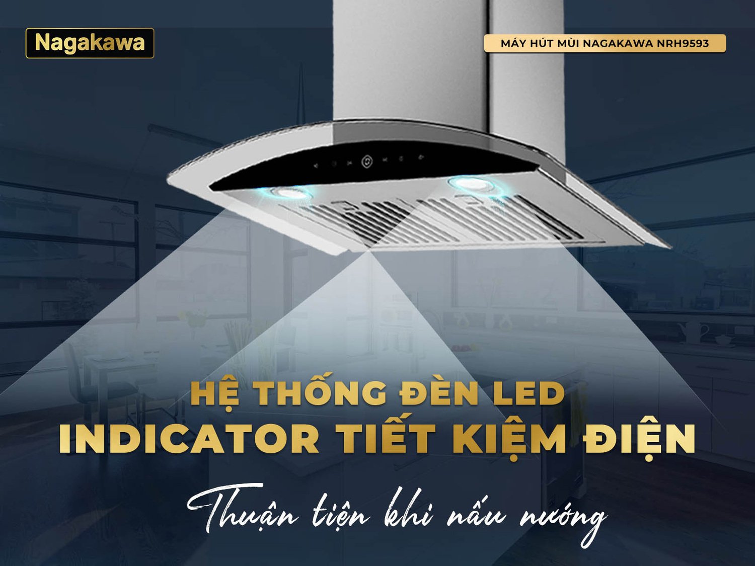 máy hút mùi nagakawa nrh9593 kính cong