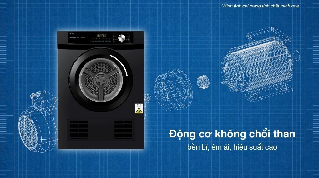 máy sấy thông hơi aqua 9 kg aqh-v901k ps