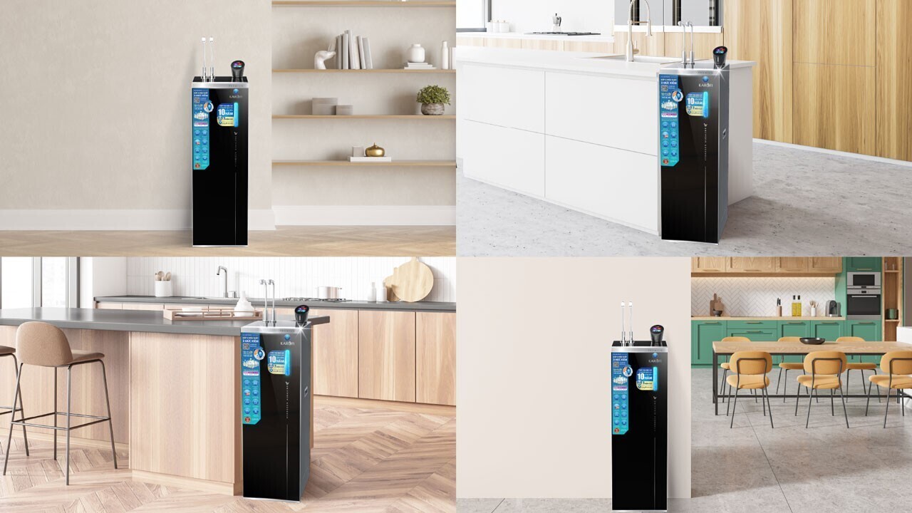 máy lọc nước nóng lạnh hydro-ion kiềm karofi kae-s88 promax