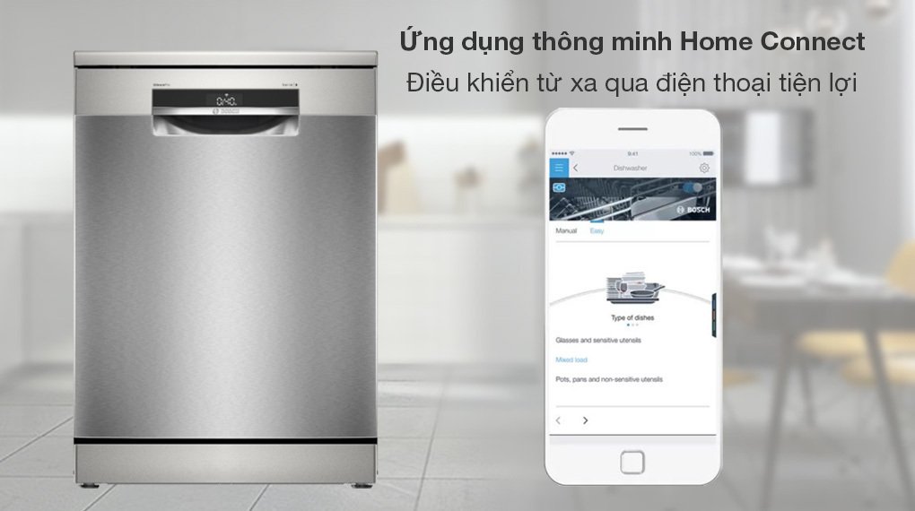 máy rửa chén độc lập bosch sms6eci11e