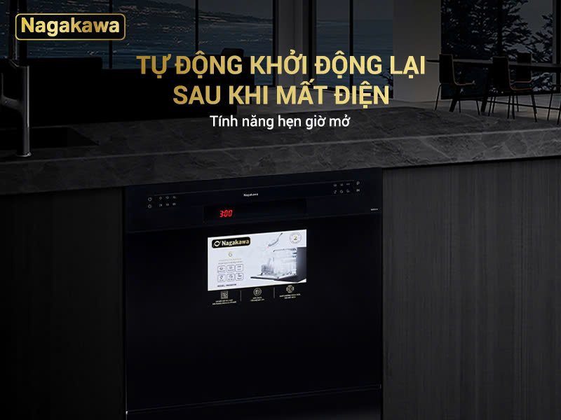 máy rửa chén nagakawa nk8d01m