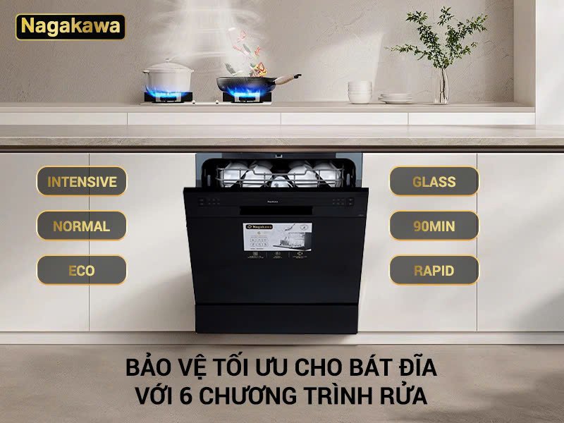 máy rửa chén nagakawa nk8d01m