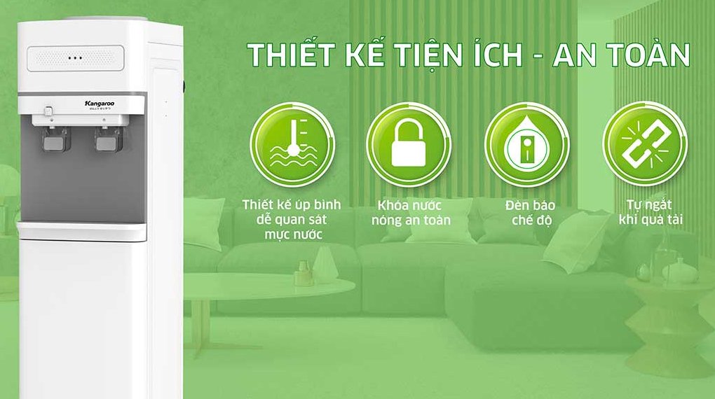 cây nước nóng lạnh kangaroo kg36a2 585w