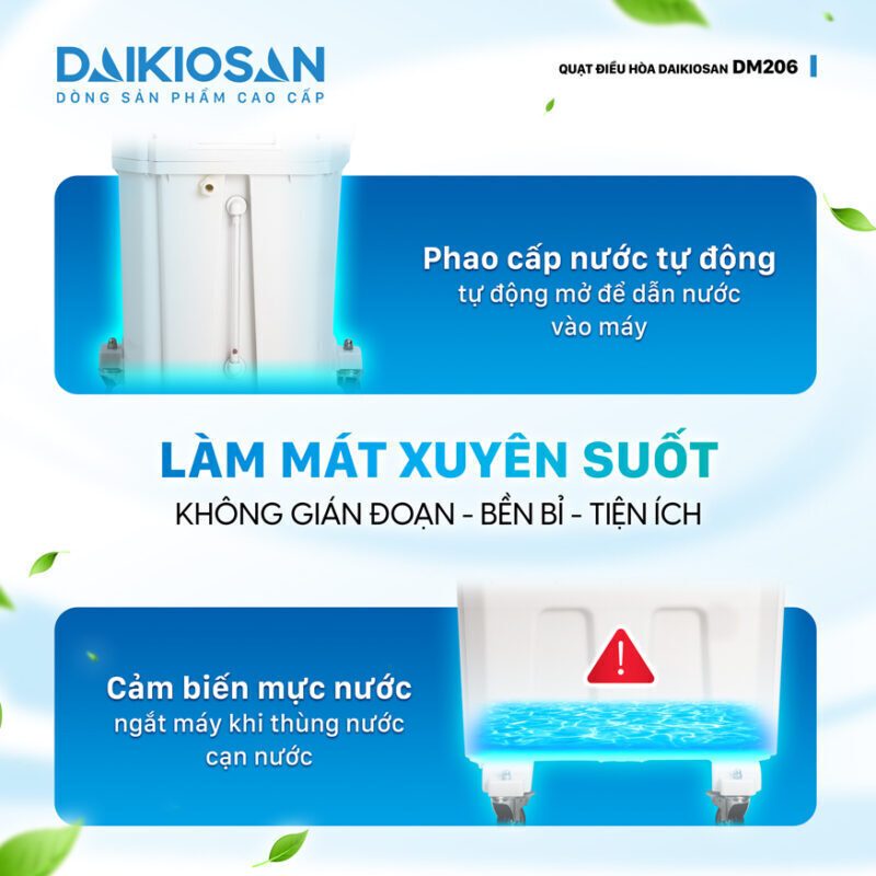 máy làm mát daikiosan dm206