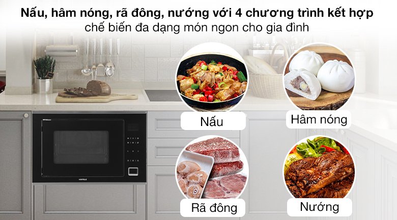 lò vi sóng có nướng lắp âm hafele hm-b38c (538.01.111) 32 lít