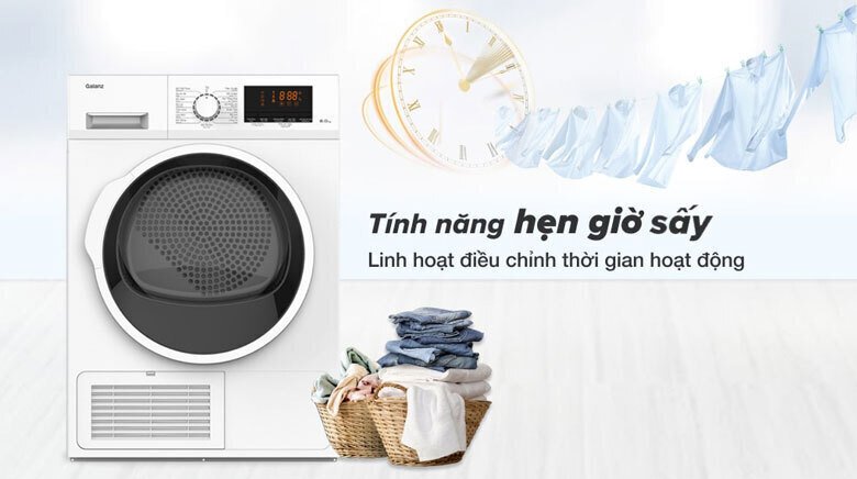 máy sấy ngưng tụ galanz 8 kg dc-80s5c