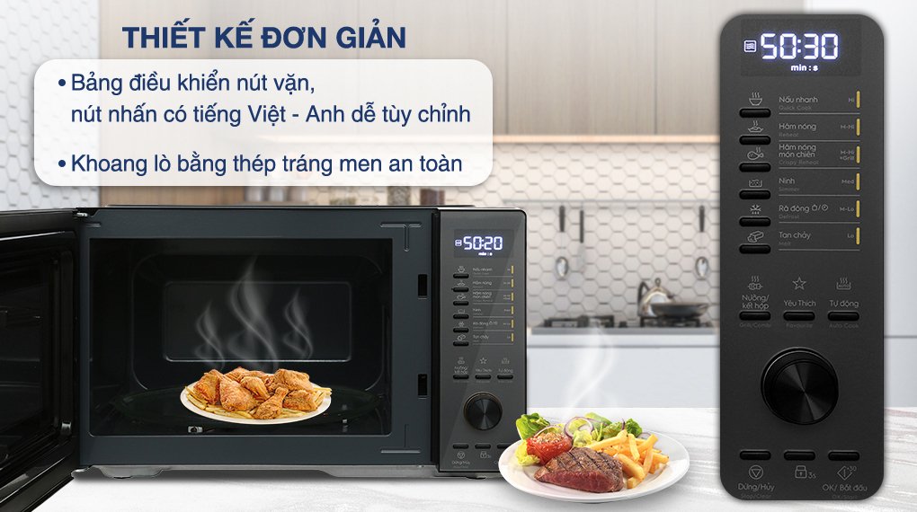 lò vi sóng có nướng electrolux 25 lít emg25d22bm
