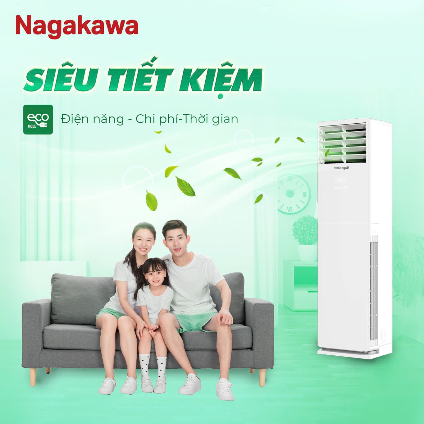 máy lạnh tủ đứng nagakawa 3.0hp np-c28r1k58