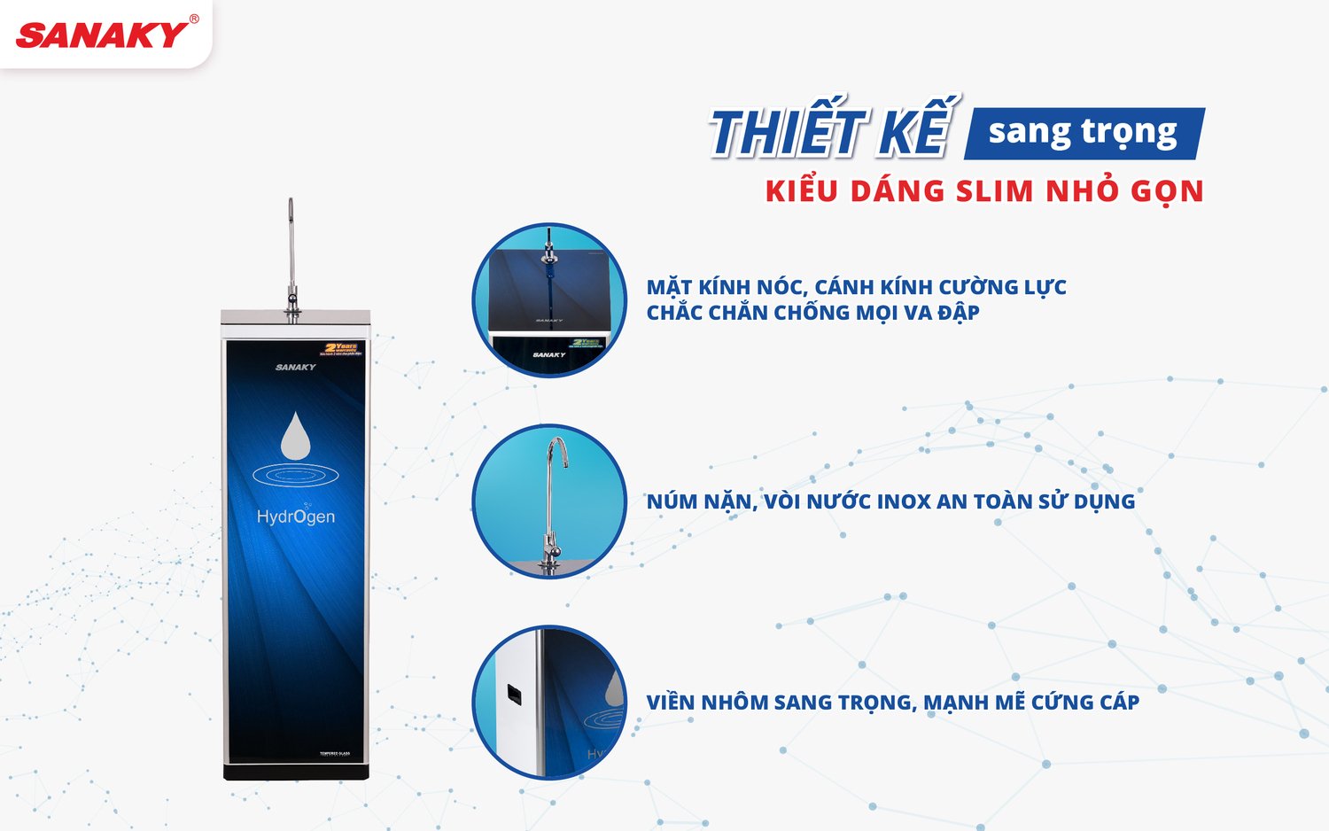 máy lọc nước sanaky slim 10 lõi vh-3110vd