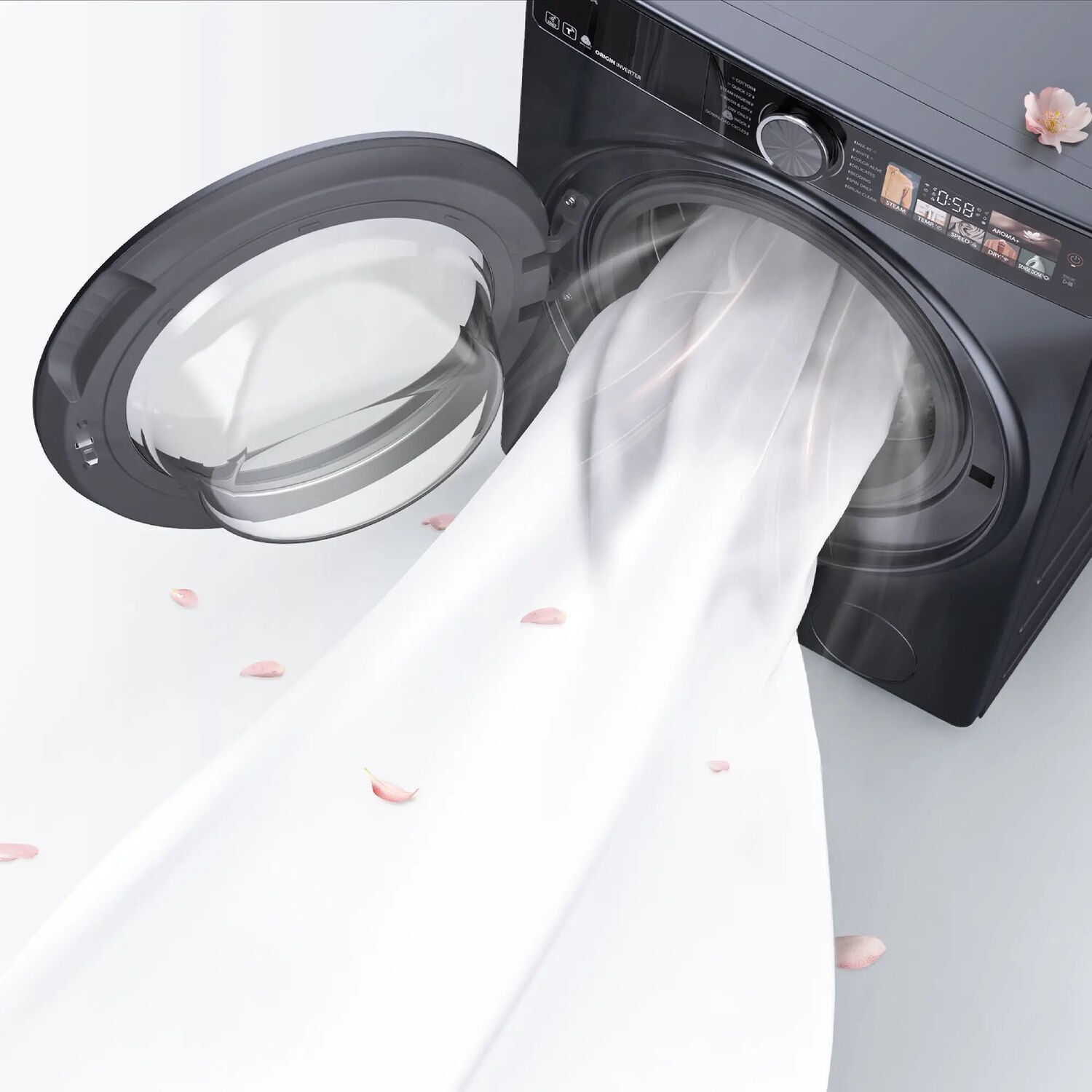 máy giặt sấy toshiba inverter giặt 13 kg - sấy 8 kg twd-t25bzp140mwv(mg)