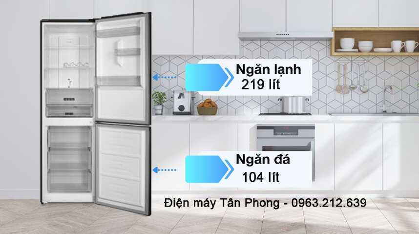 tủ lạnh sharp inverter 323 lít sj-bf330v-sl