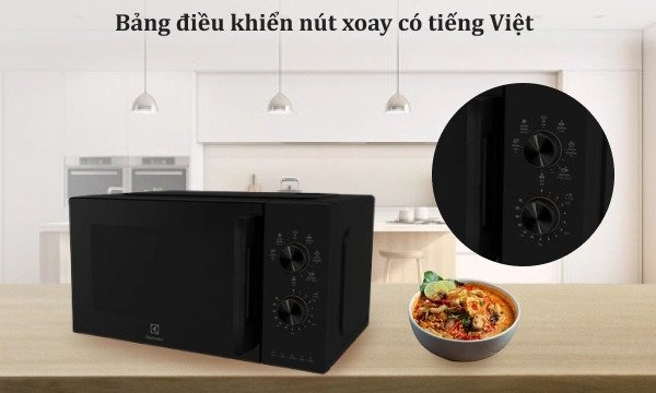 lò vi sóng có nướng electrolux 20 lít emg20k22b
