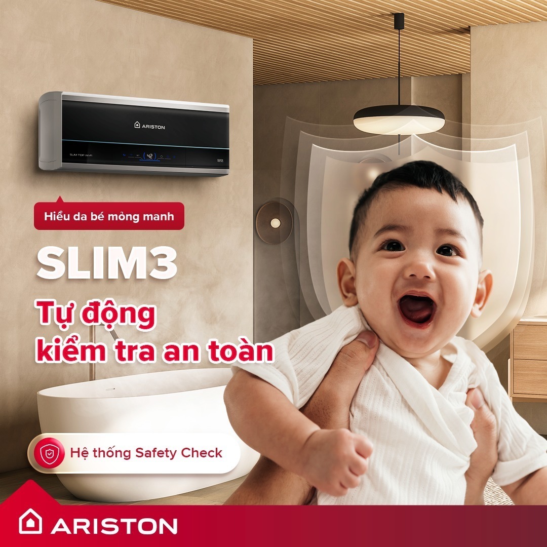 máy nước nóng trực tiếp ariston 20 lít slim3 sl3 20 top wifi vn