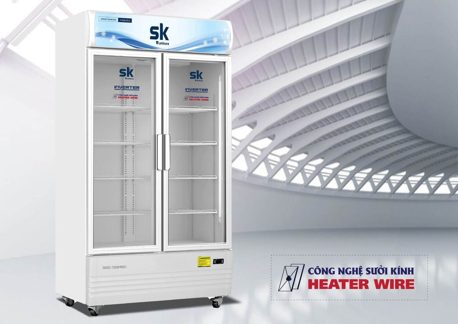 tủ mát inverter sumikura 1250 lít sksc-1250hw2.i