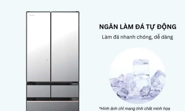 tủ lạnh hitachi inverter 617 lít r-hw620rv x