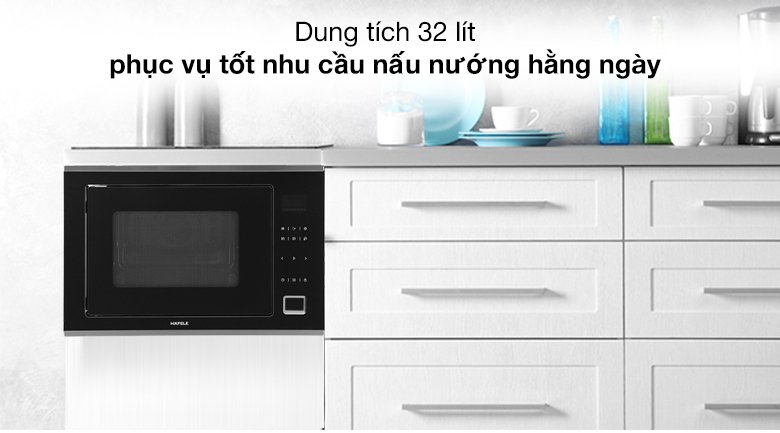 lò vi sóng có nướng lắp âm hafele hm-b38c (538.01.111) 32 lít
