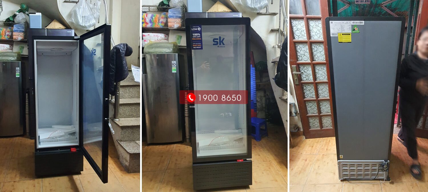 tủ mát sumikura 250 lít sksc-250/js dàn đồng