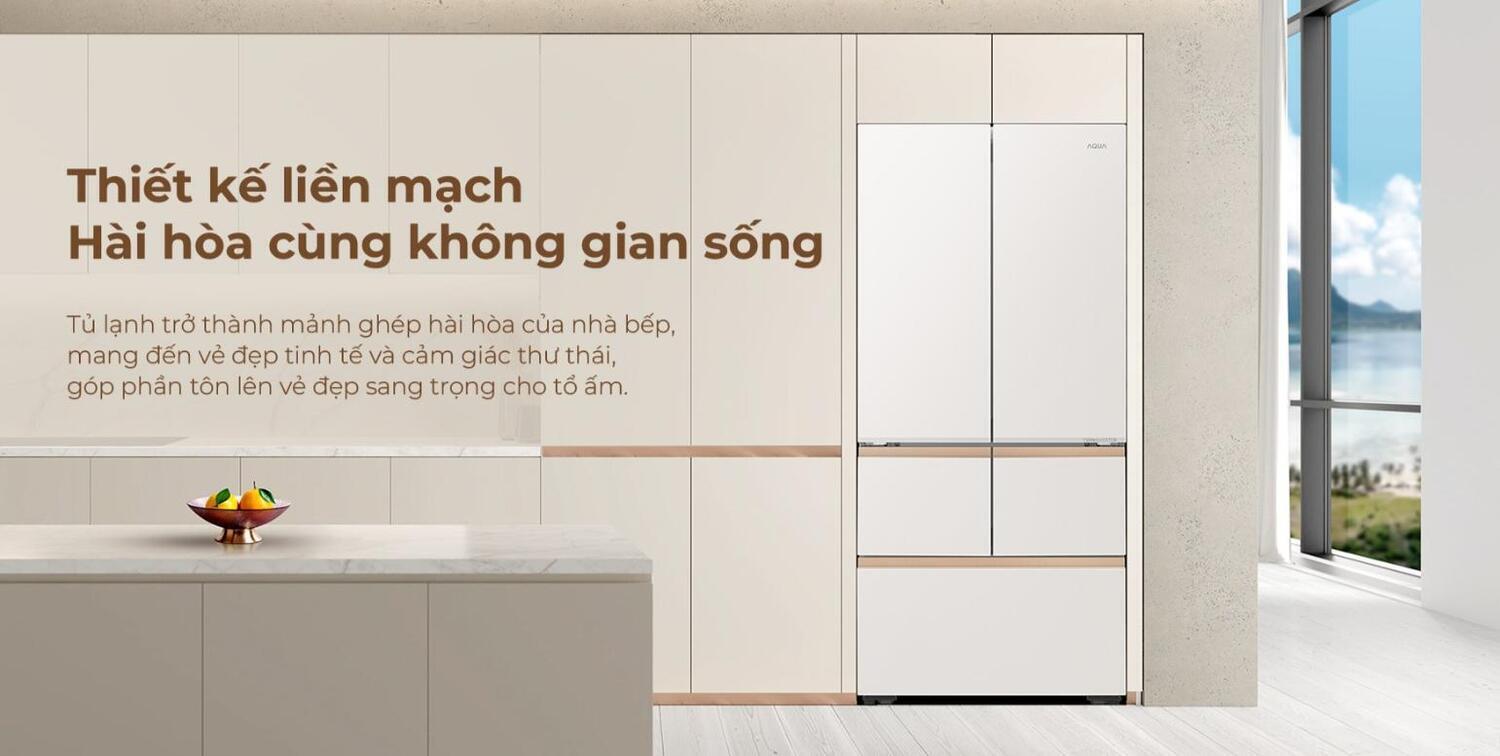 tủ lạnh aqua inverter 512 lít multi door aqr-ma585xa(mc)u1