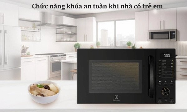 lò vi sóng có nướng electrolux 23 lít emg23d22b
