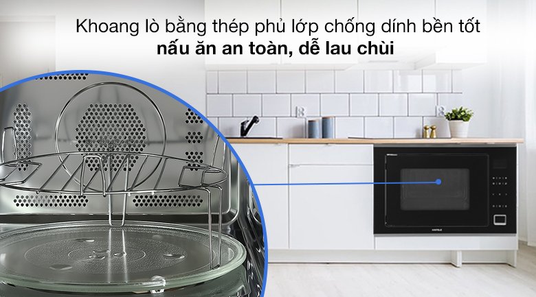 lò vi sóng có nướng lắp âm hafele hm-b38c (538.01.111) 32 lít