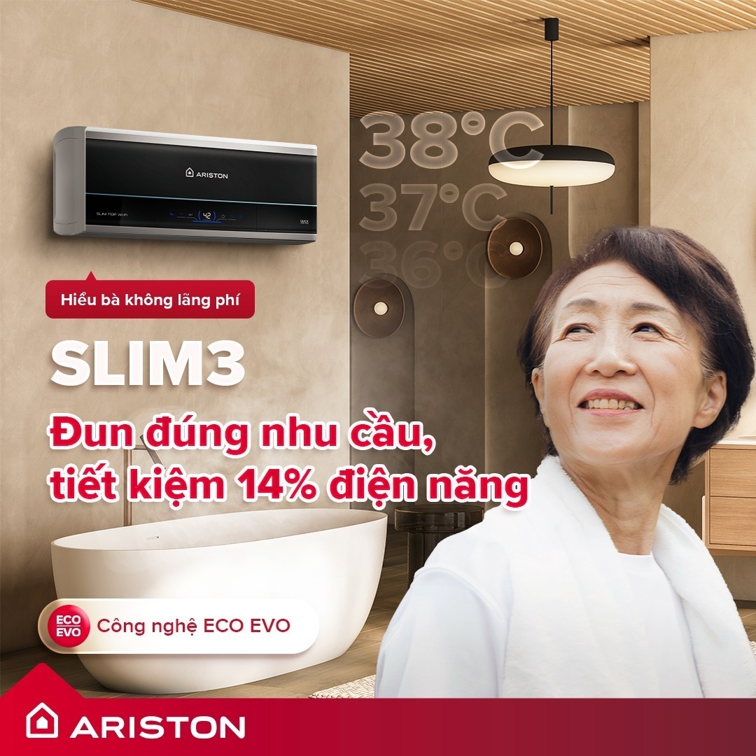 máy nước nóng trực tiếp ariston 20 lít slim3 sl3 20 top wifi vn