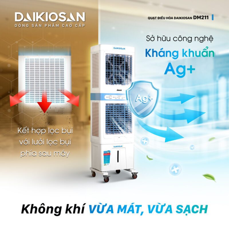máy làm mát daikiosan dm211