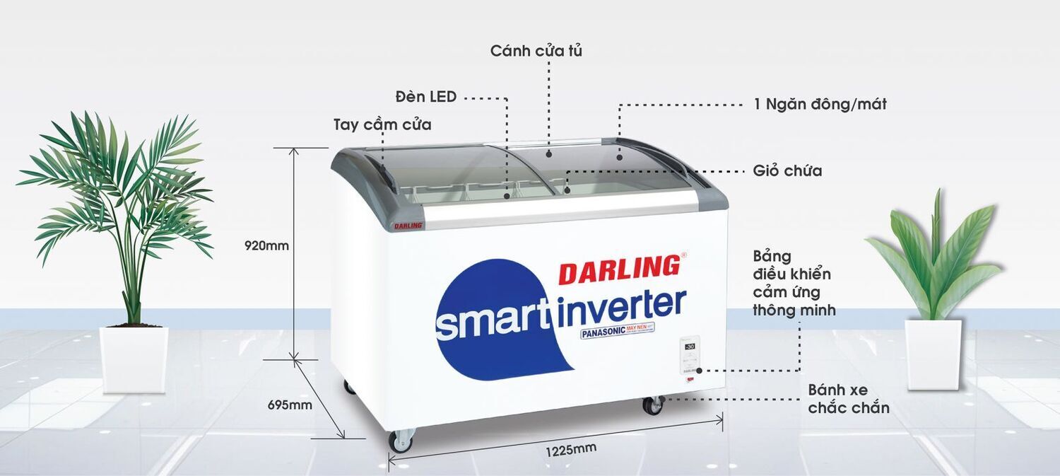 tủ kem darling inverter 450 lít dmf-5079aski