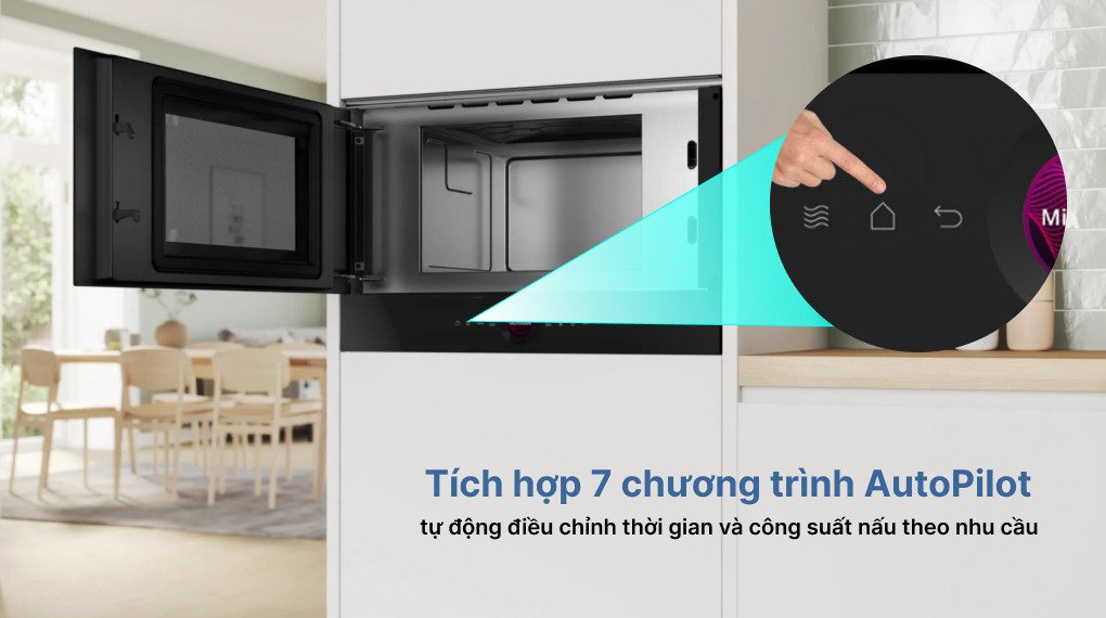 lò vi sóng âm tủ bosch 21 lít bfl7221b1 series 8