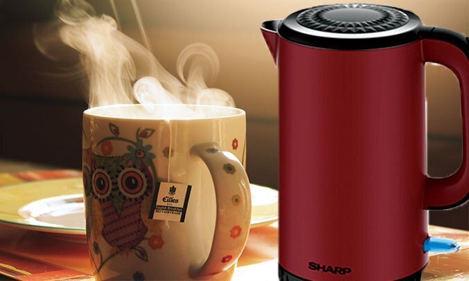 bình đun siêu tốc sharp 1.7 lít ekj-17evps-rd