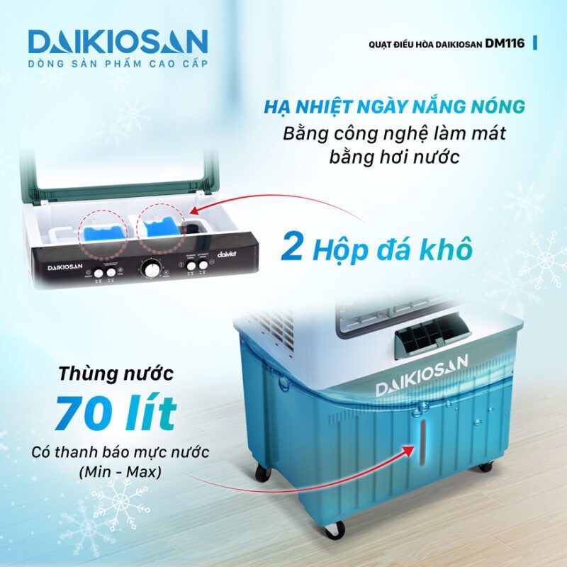 máy làm mát daikiosan dm116